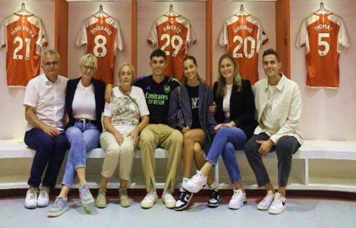 Kai Havertz and his family